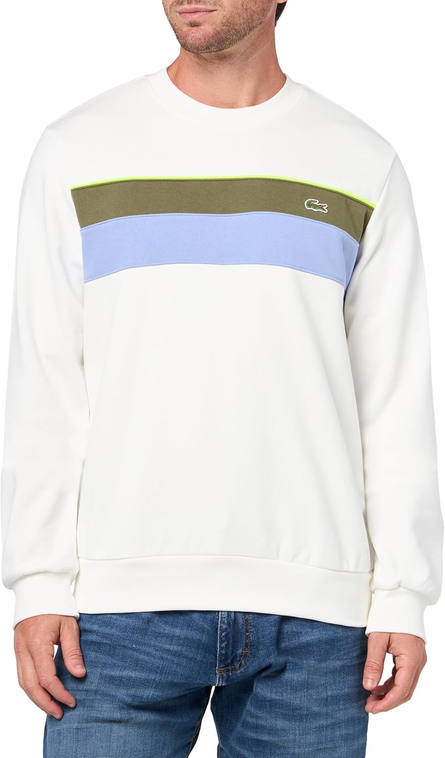 Мужская флисовая толстовка Lacoste Colorblock, Flour/Olive/Delphinium
Мужская флисовая толстовка Lacoste Colorblock, Flour/Olive/Delphinium