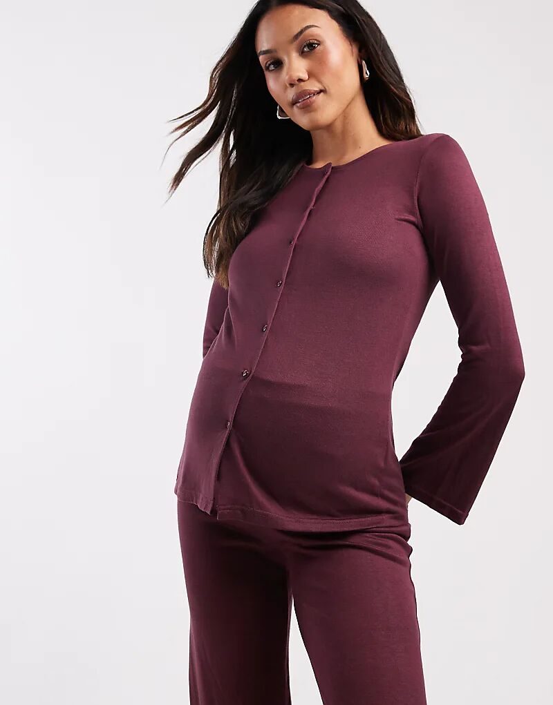 Мягкий трикотажный топ для беременных Mamalicious с разрезами по бокам, бордовый
Мягкий трикотажный топ для беременных Mamalicious с разрезами по бокам, бордовый