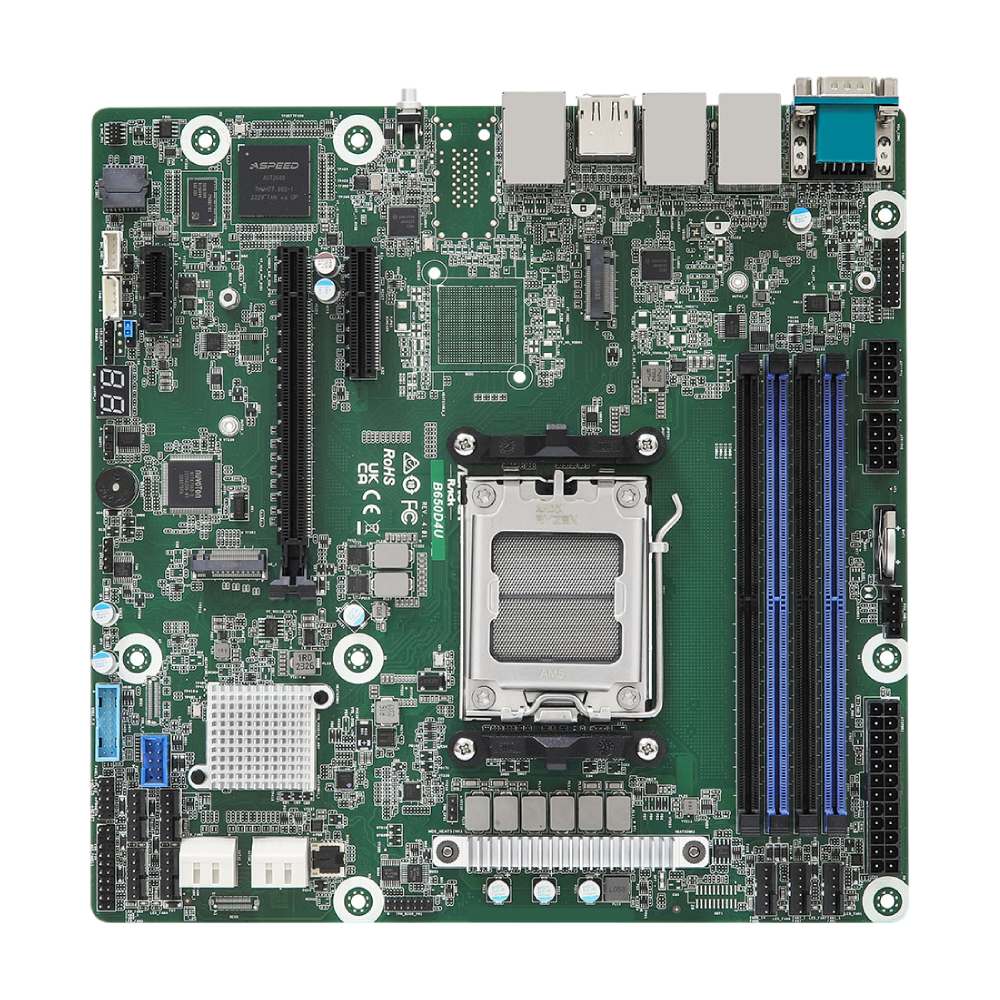 Материнская плата ASRock Rack B650D4U, AM5, DDR5
Материнская плата ASRock Rack B650D4U, AM5, DDR5