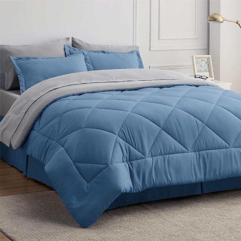 Комплект двуспального постельного белья Bedsure Twin, 5 предметов, голубой, Синий, Комплект двуспального постельного белья Bedsure Twin, 5 предметов, голубой
Комплект двуспального постельного белья Bedsure Twin, 5 предметов, голубой, Синий, Комплект двуспального постельного белья Bedsure Twin, 5 предметов, голубой