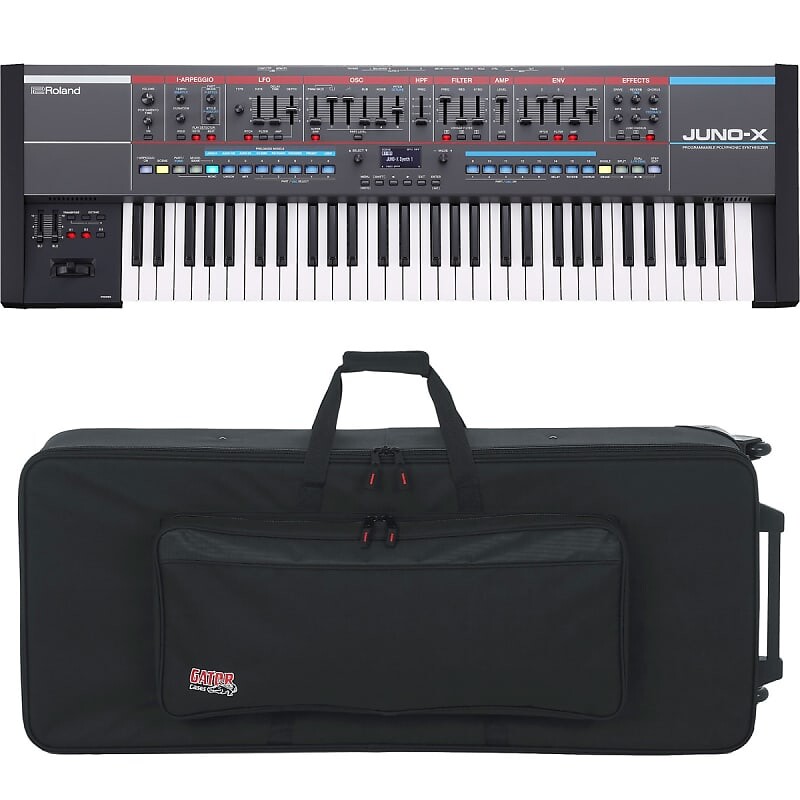 61-клавишный программируемый полифонический синтезатор Roland Juno-X — сумка для переноски
61-клавишный программируемый полифонический синтезатор Roland Juno-X — сумка для переноски