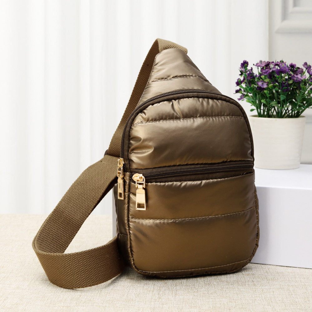 Сумка-мешок Solid Puffer Mini FASHNZFAB, бронза, золото
Сумка-мешок Solid Puffer Mini FASHNZFAB, бронза, золото