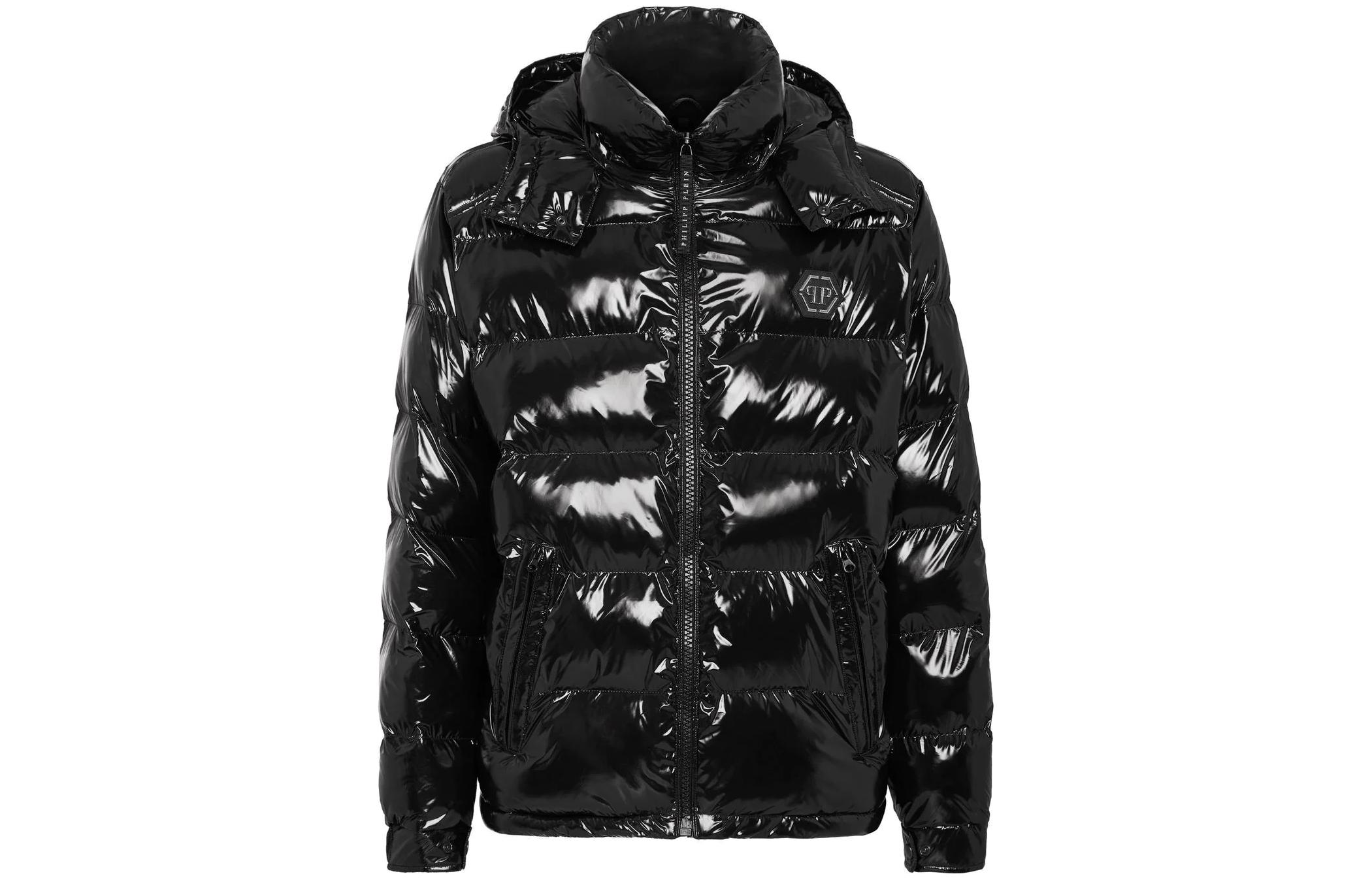 PHILIPP PLEIN Блестящая утепленная куртка, Black
PHILIPP PLEIN Блестящая утепленная куртка, Black