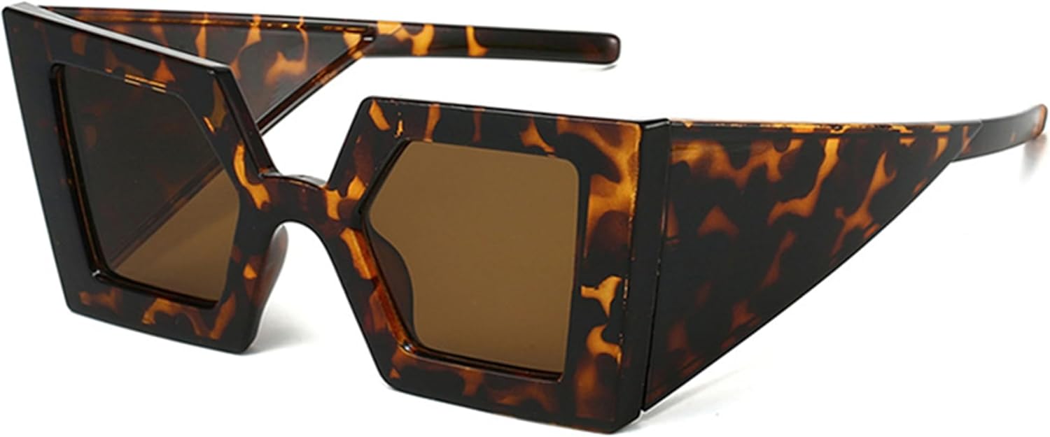 bullabulling Модные женские солнцезащитные очки с уникальными многоугольными линзами увеличенного размера и градиентным рисунком. Роскошные солнцезащитные очки (леопардовый принт), Leopard
bullabulling Модные женские солнцезащитные очки с уникальными многоугольными линзами увеличенного размера и градиентным рисунком. Роскошные солнцезащитные очки (леопардовый принт), Leopard