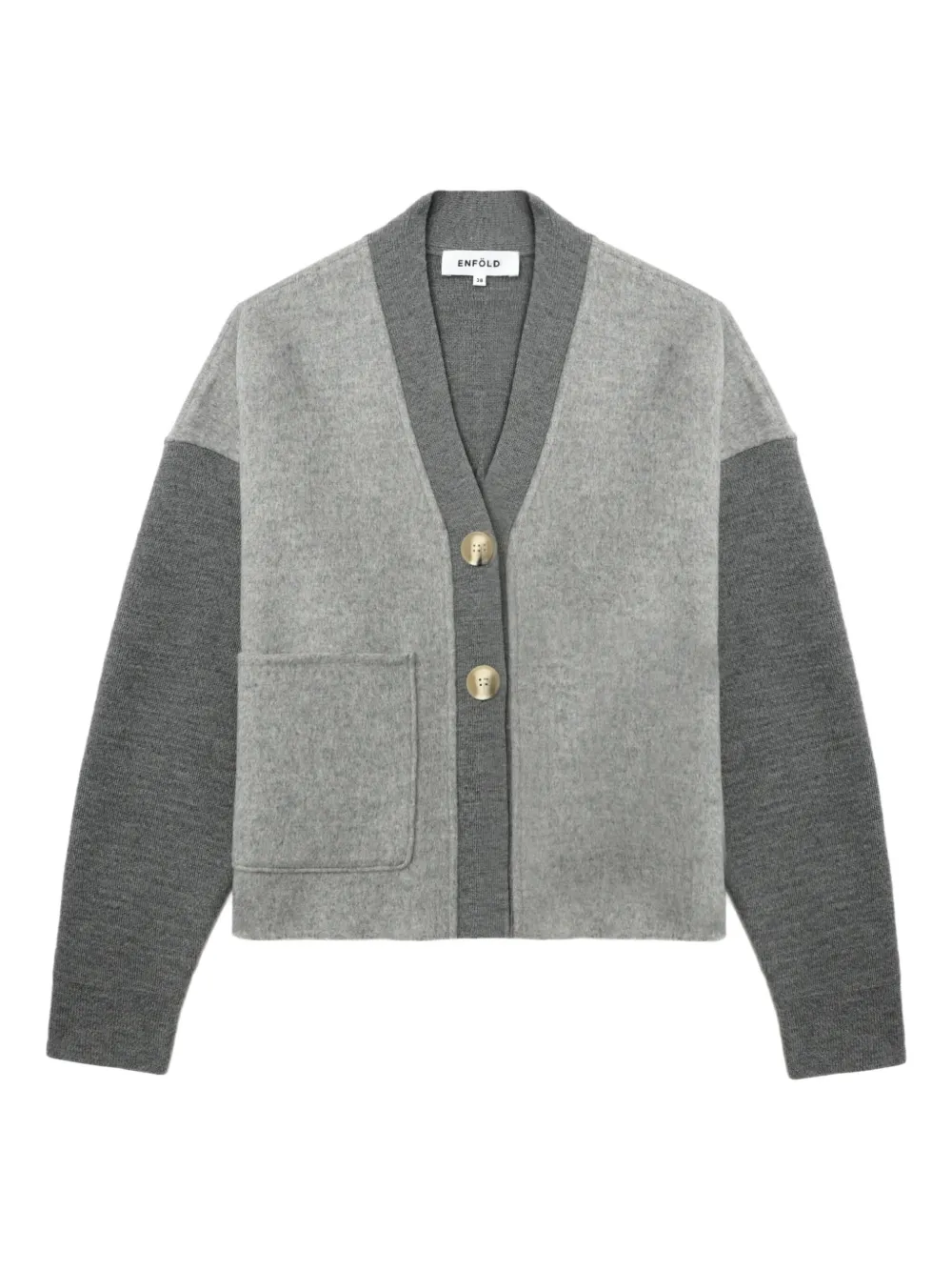 Шерстяной кардиган в двух тонах Enföld, серый
Шерстяной кардиган в двух тонах Enföld, серый