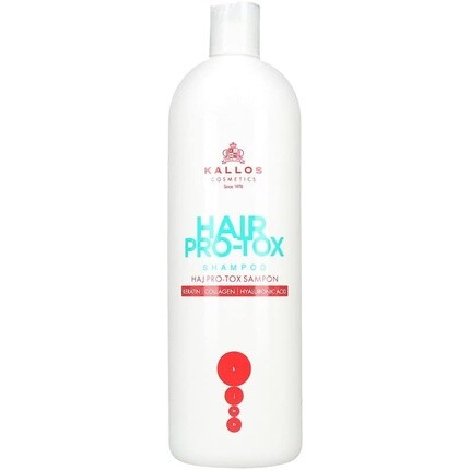 Kjmn Hair Pro-Tox Шампунь с кератином, коллагеном и гиалуроновой кислотой для слабых, тонких, сухих и ломких волос 1000мл, Kallos
Kjmn Hair Pro-Tox Шампунь с кератином, коллагеном и гиалуроновой кислотой для слабых, тонких, сухих и ломких волос 1000мл, Kallos