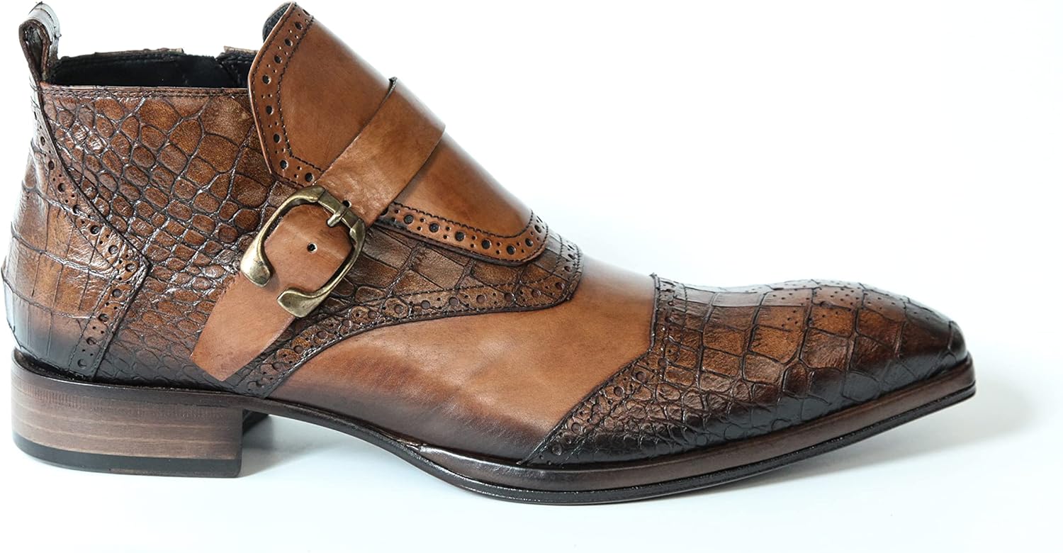 Ботильоны Jo Ghost 3996 из итальянской кожи с тиснением под крокодила, с молнией и пряжкой, Cognac
Ботильоны Jo Ghost 3996 из итальянской кожи с тиснением под крокодила, с молнией и пряжкой, Cognac