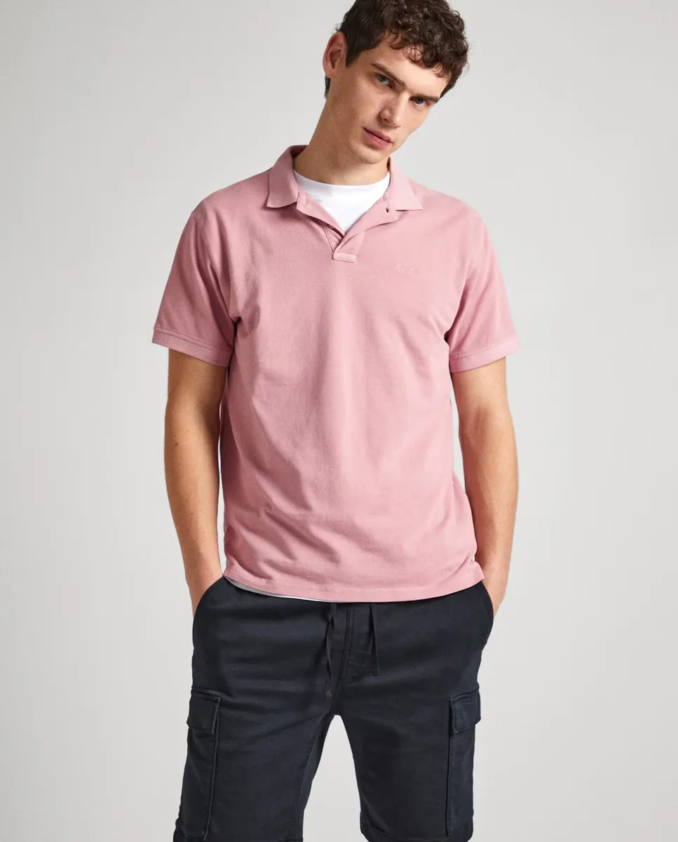 Мужская рубашка-поло из пике с короткими рукавами и вышитым логотипом Pepe Jeans, бежевый
Мужская рубашка-поло из пике с короткими рукавами и вышитым логотипом Pepe Jeans, бежевый