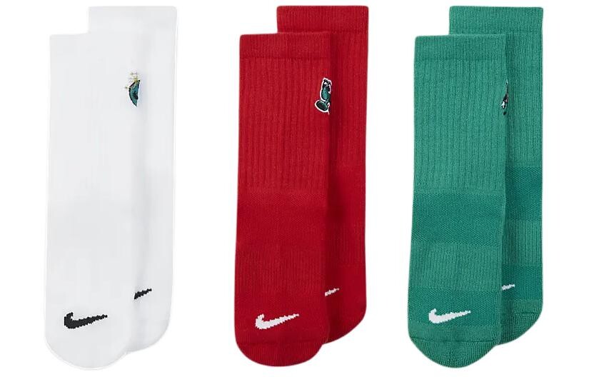 Детские носки Nike, белый/красный/зеленый
Детские носки Nike, белый/красный/зеленый