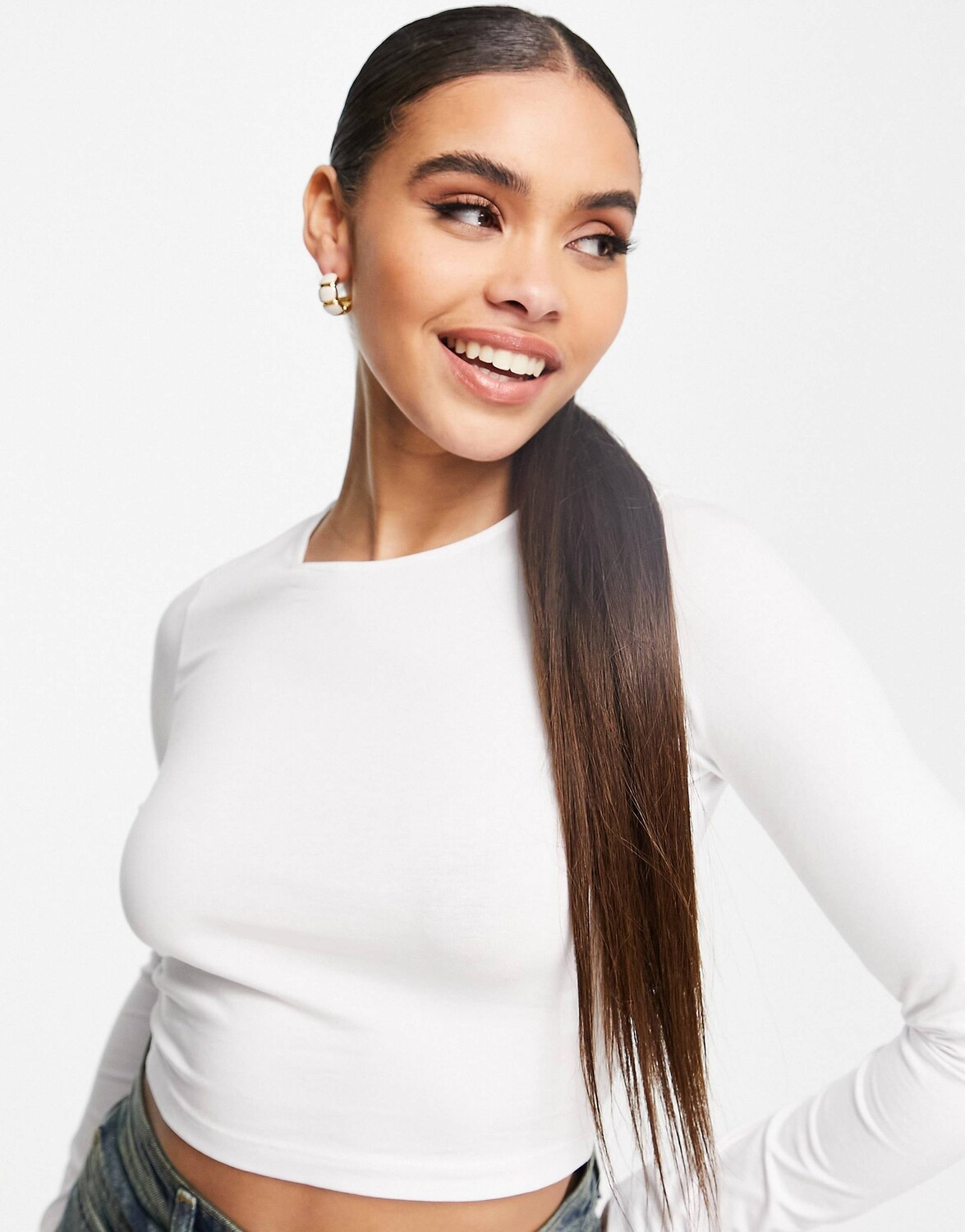 Белая приталенная укороченная футболка с длинным рукавом ASOS DESIGN, Белый, Белая приталенная укороченная футболка с длинным рукавом ASOS DESIGN
Белая приталенная укороченная футболка с длинным рукавом ASOS DESIGN, Белый, Белая приталенная укороченная футболка с длинным рукавом ASOS DESIGN