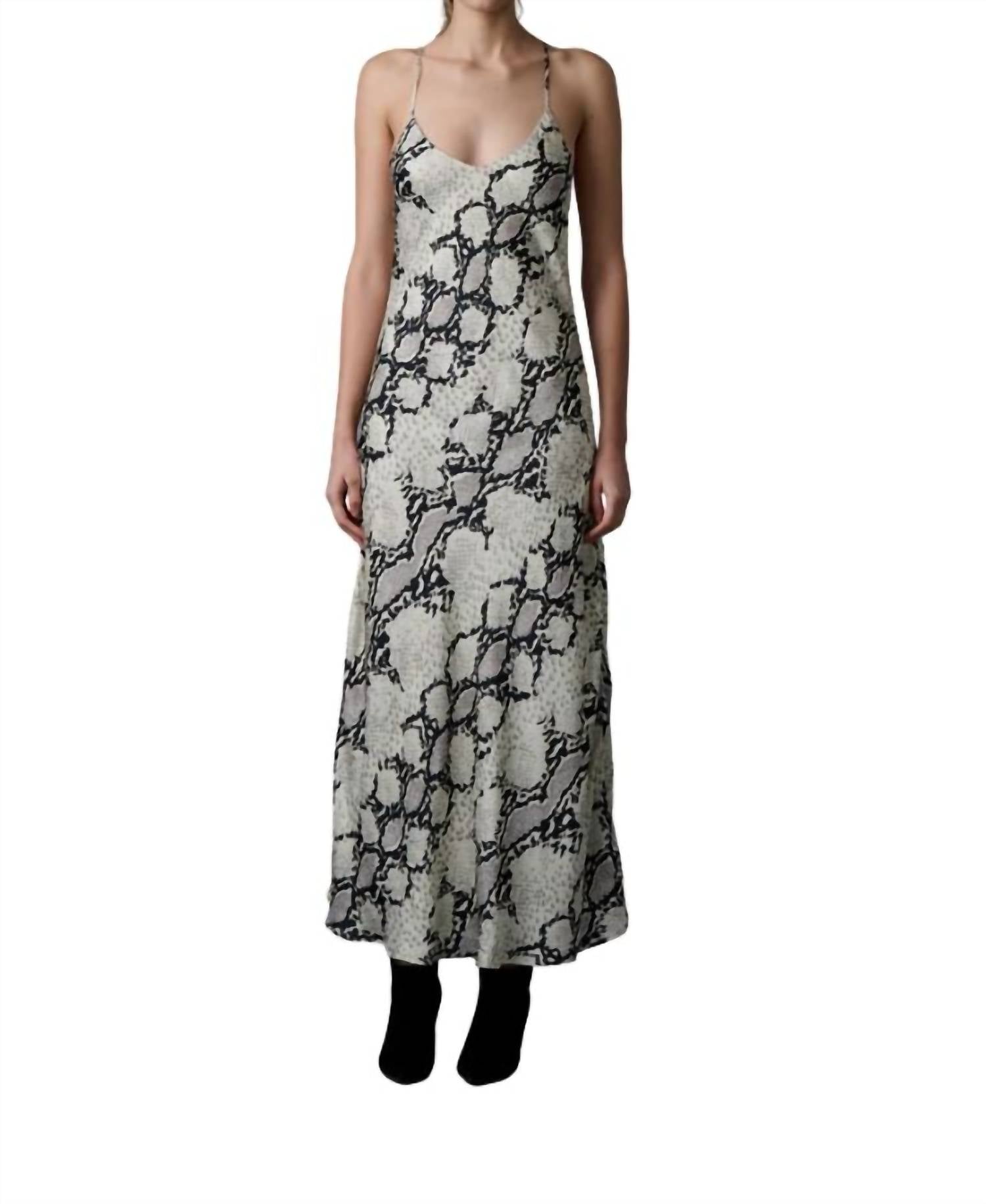 Платье Gia в принте "Королевская змея" Le Superbe, Cali King Snake
Платье Gia в принте "Королевская змея" Le Superbe, Cali King Snake