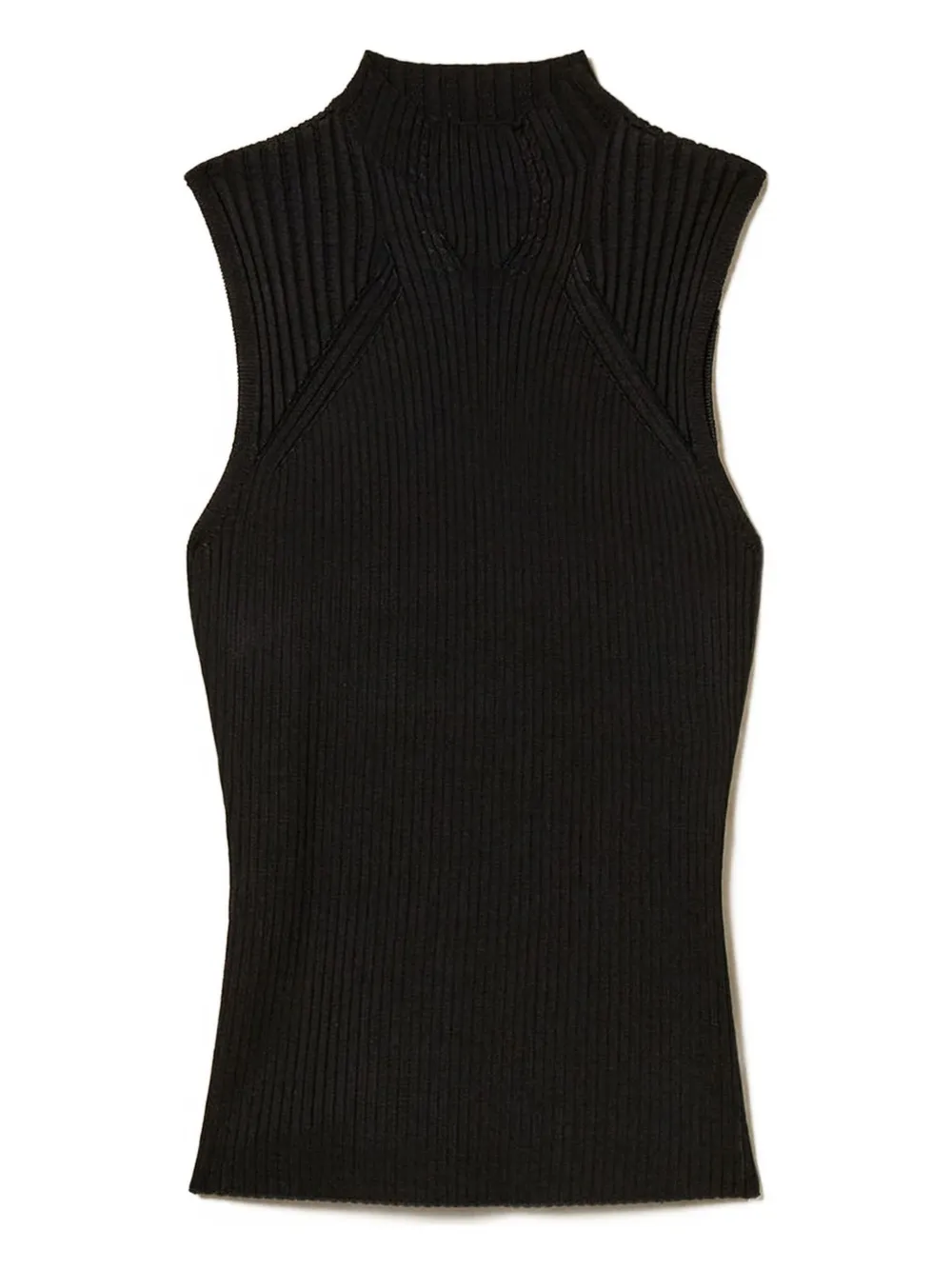 Топ в рубчик TWINSET, черный
Топ в рубчик TWINSET, черный