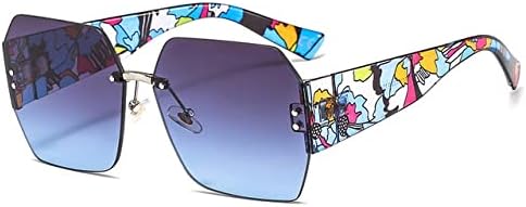 Женские солнцезащитные очки без оправы, очки-маска, женские солнцезащитные очки с цветочным рисунком, защита от УФ-излучения UV400, винтажные очки MTZJH, C4flower-gray Blue
Женские солнцезащитные очки без оправы, очки-маска, женские солнцезащитные очки с цветочным рисунком, защита от УФ-излучения UV400, винтажные очки MTZJH, C4flower-gray Blue