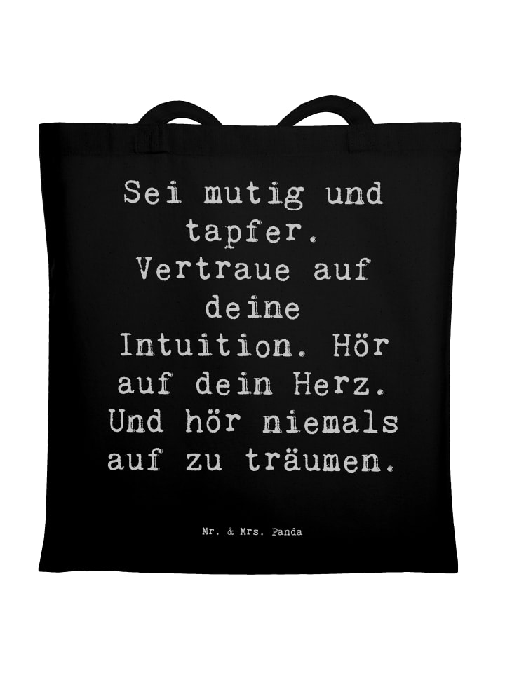 Сумка Mr. & Mrs. Panda Tragetasche Spruch Mutig zu sich selbst stehen ..., черный
Сумка Mr. & Mrs. Panda Tragetasche Spruch Mutig zu sich selbst stehen ..., черный