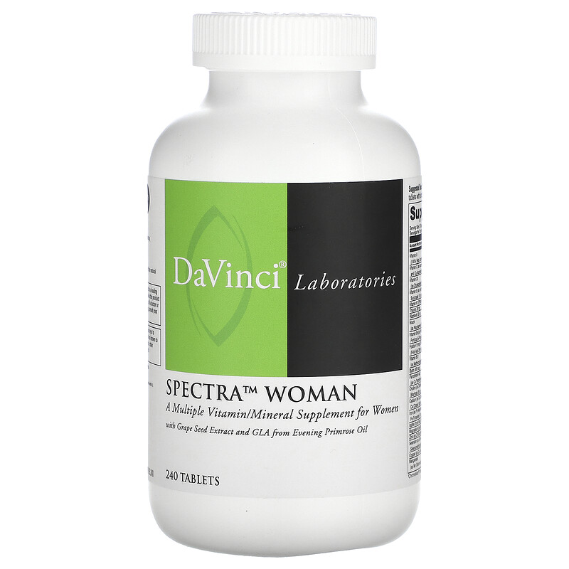 DaVinci Laboratories, Spectra Woman, комплекс витаминов и минералов, 240 таблеток
DaVinci Laboratories, Spectra Woman, комплекс витаминов и минералов, 240 таблеток