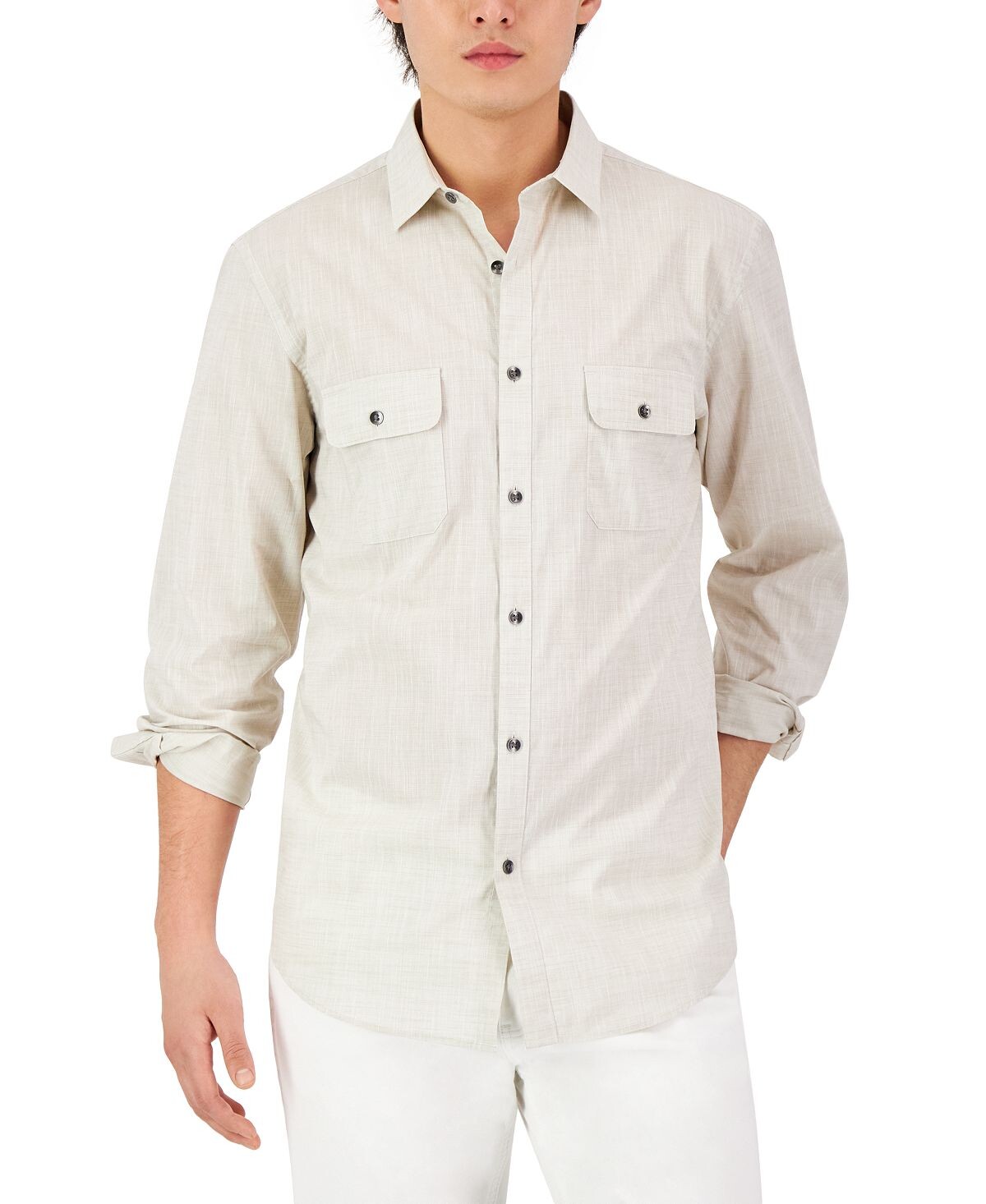 Мужская однотонная рубашка стандартного кроя, созданная для macy's Alfani, мульти
Мужская однотонная рубашка стандартного кроя, созданная для macy's Alfani, мульти