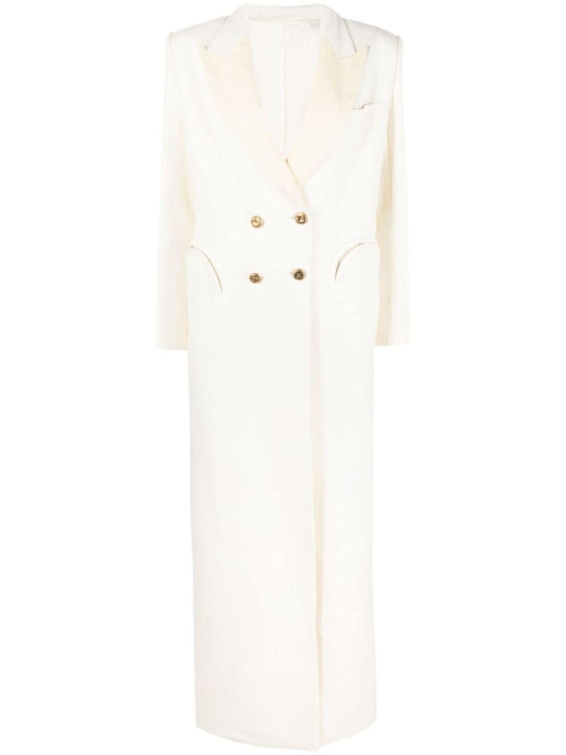 Blazé Milano двубортное пальто макси, белый
Blazé Milano двубортное пальто макси, белый