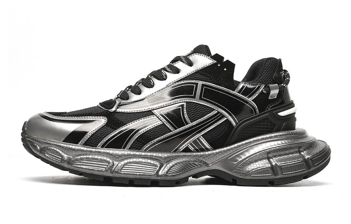 Кроссовки мужские толстые низкие черный Trumppipe 
Кроссовки мужские толстые низкие черный Trumppipe