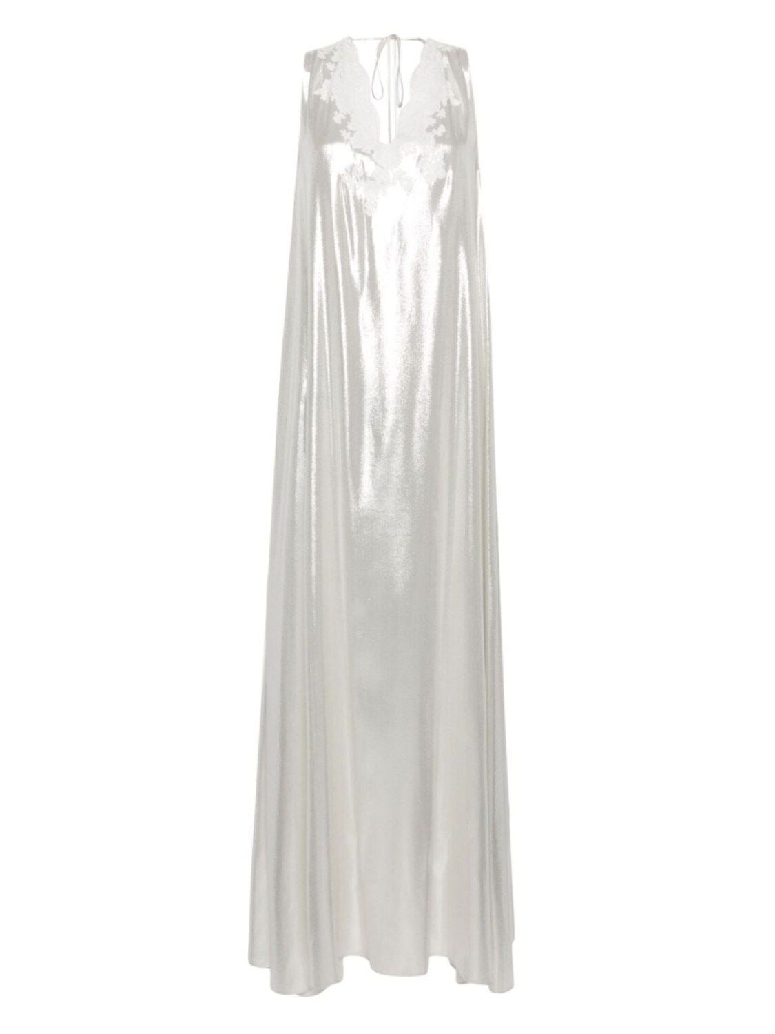 Carine Gilson кафтан с люрексом и кружевом, белый
Carine Gilson кафтан с люрексом и кружевом, белый
