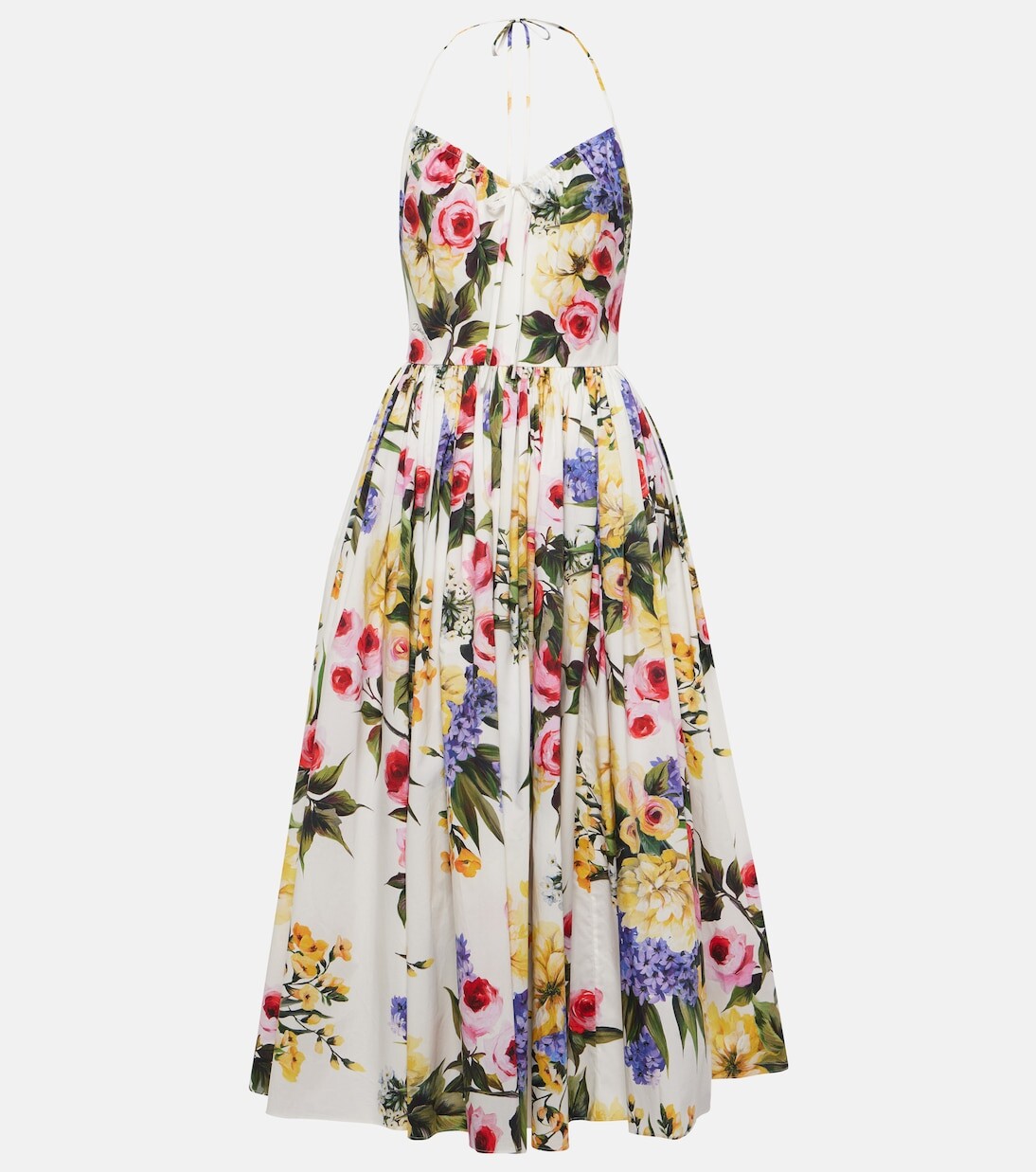 Платье миди из хлопкового поплина с цветочным принтом Dolce&Gabbana, мультиколор
Платье миди из хлопкового поплина с цветочным принтом Dolce&Gabbana, мультиколор
