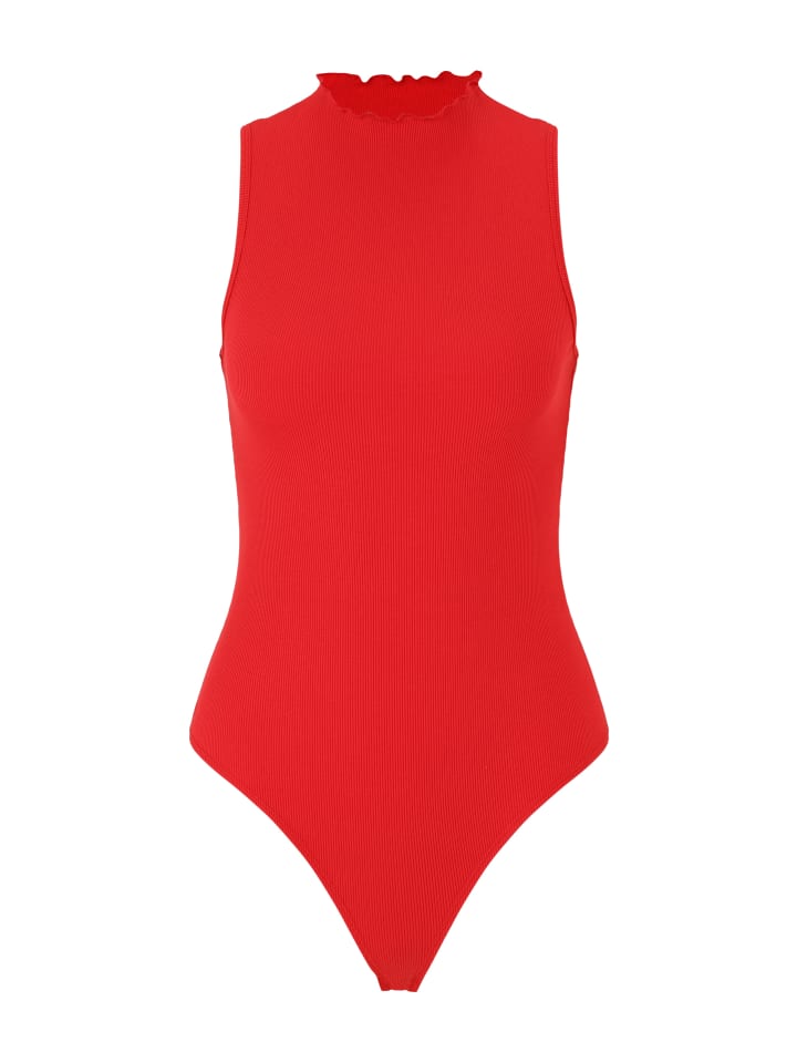 Les Lunes Боди без рукавов JUUNO в рубчик с волнистым краем, цвет сальса
Les Lunes Боди без рукавов JUUNO в рубчик с волнистым краем, цвет сальса