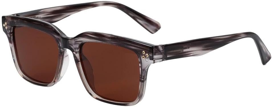 Модные поляризованные солнцезащитные очки для мужчин, классический винтажный стиль, защита от бликов и УФ-излучения, солнцезащитные очки для женщин HYYZZC, 005 Brown Lens
Модные поляризованные солнцезащитные очки для мужчин, классический винтажный стиль, защита от бликов и УФ-излучения, солнцезащитные очки для женщин HYYZZC, 005 Brown Lens