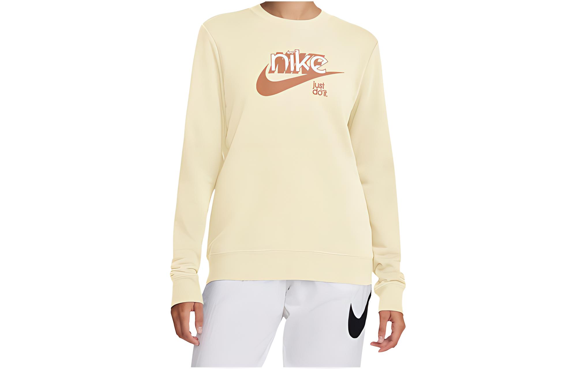 Свитшот Nike Swoosh 'Coconut Milk/Amber Brown/White', Бежево-желтый
Свитшот Nike Swoosh 'Coconut Milk/Amber Brown/White', Бежево-желтый