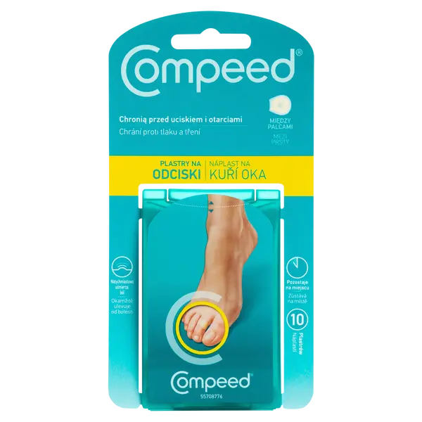 Пластыри от мозолей между пальцами ног, 10 шт./1 уп. Compeed
Пластыри от мозолей между пальцами ног, 10 шт./1 уп. Compeed