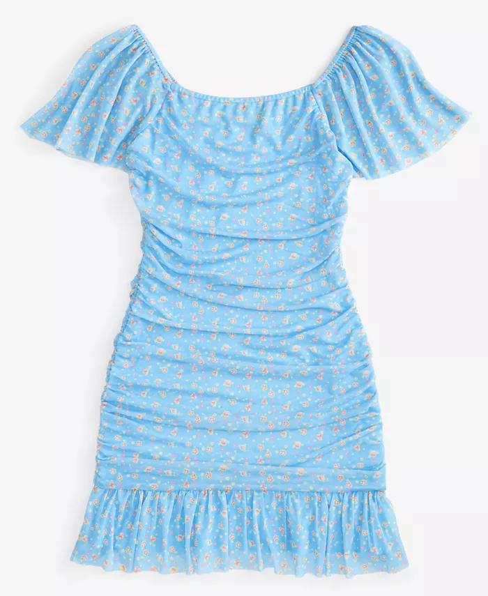 Платье с рюшами и воланами на рукавах из сетки для девочек постарше Big Girls With Jules, синий
Платье с рюшами и воланами на рукавах из сетки для девочек постарше Big Girls With Jules, синий