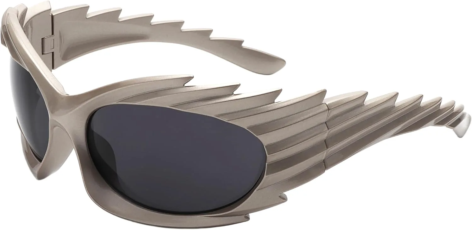 Солнцезащитные очки PASTL с рифленой оправой и шипами, овальной формы, обтекаемой формы, увеличенной оправой и защитой от УФ-излучения UV400, Taupe (Black)
Солнцезащитные очки PASTL с рифленой оправой и шипами, овальной формы, обтекаемой формы, увеличенной оправой и защитой от УФ-излучения UV400, Taupe (Black)