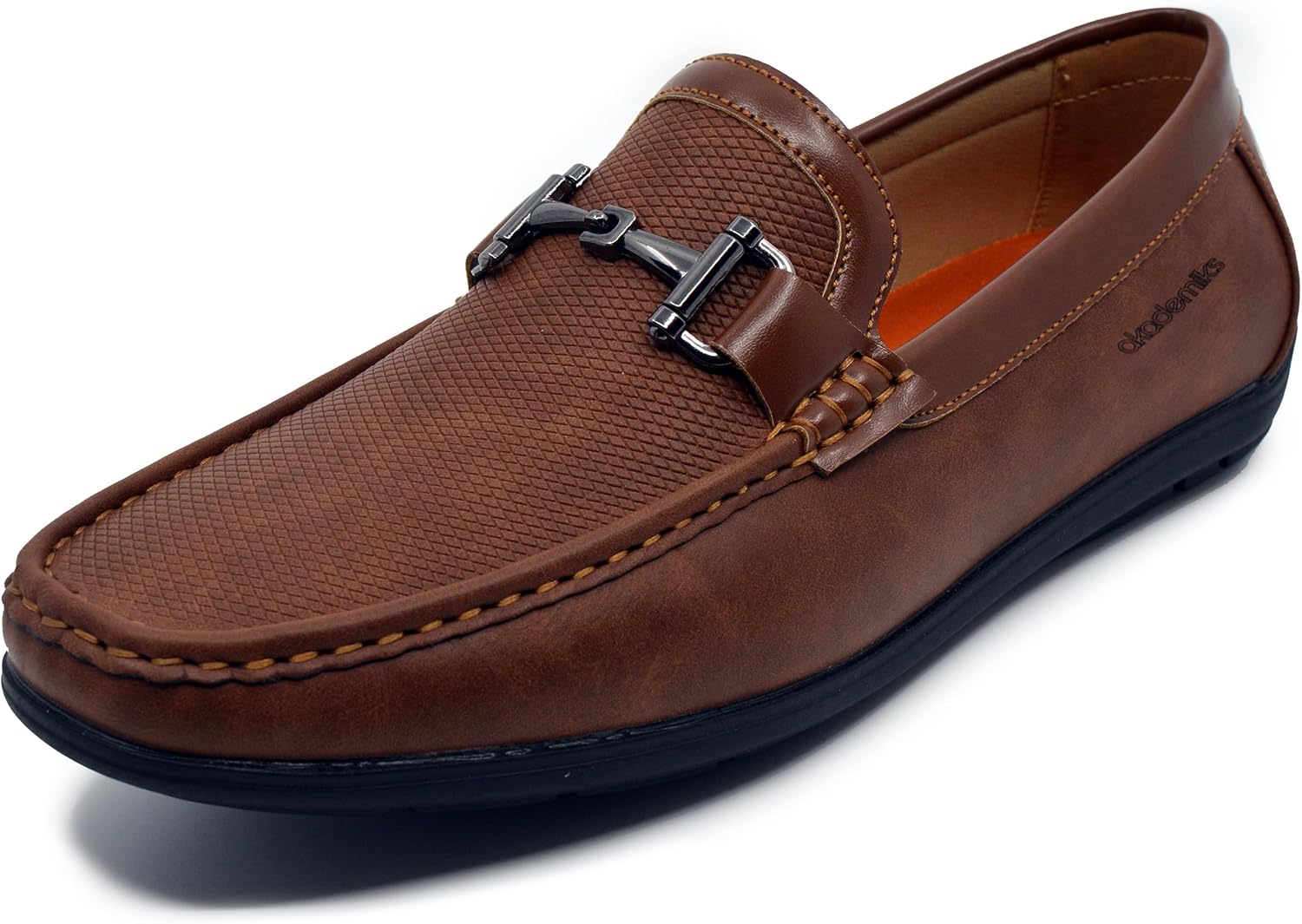 Мужские текстурированные слипоны для вождения AKADEMIKS с эффектом памяти, повседневные и классические туфли, Tan
Мужские текстурированные слипоны для вождения AKADEMIKS с эффектом памяти, повседневные и классические туфли, Tan