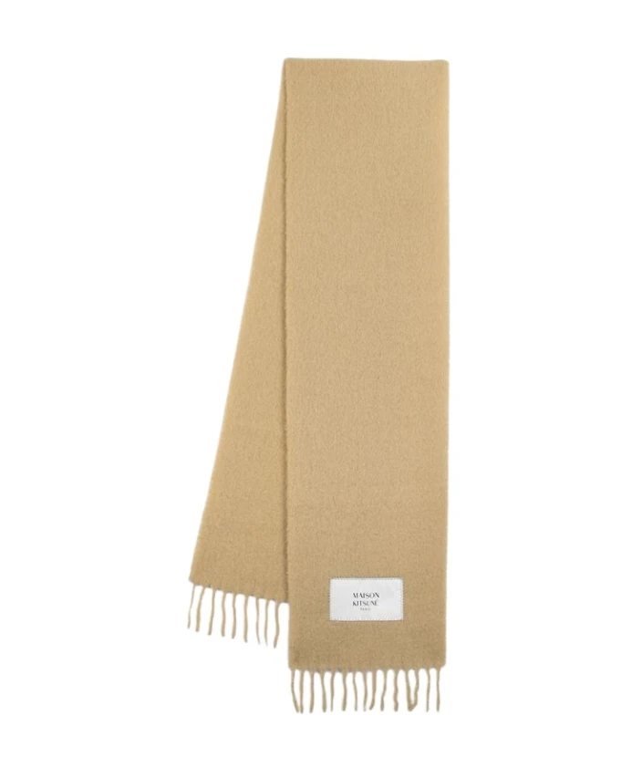 Шарф из шерсти детской альпаки Maison Kitsuné, бежевый
Шарф из шерсти детской альпаки Maison Kitsuné, бежевый