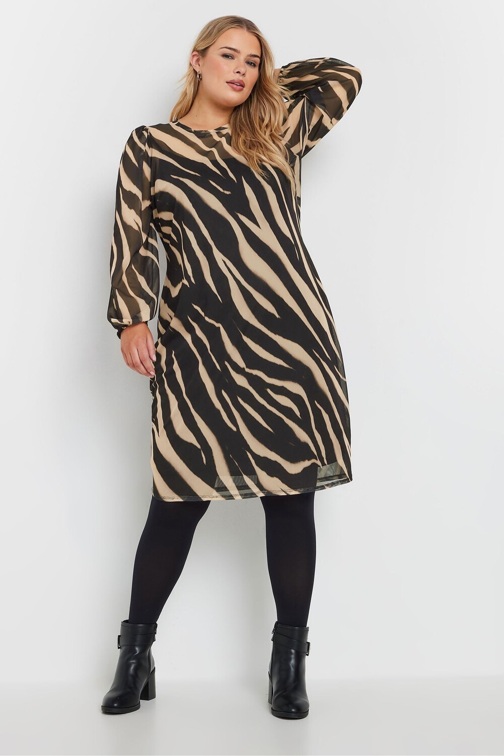 Платье из сетки Yours Curve, черный 
Платье из сетки Yours Curve, черный