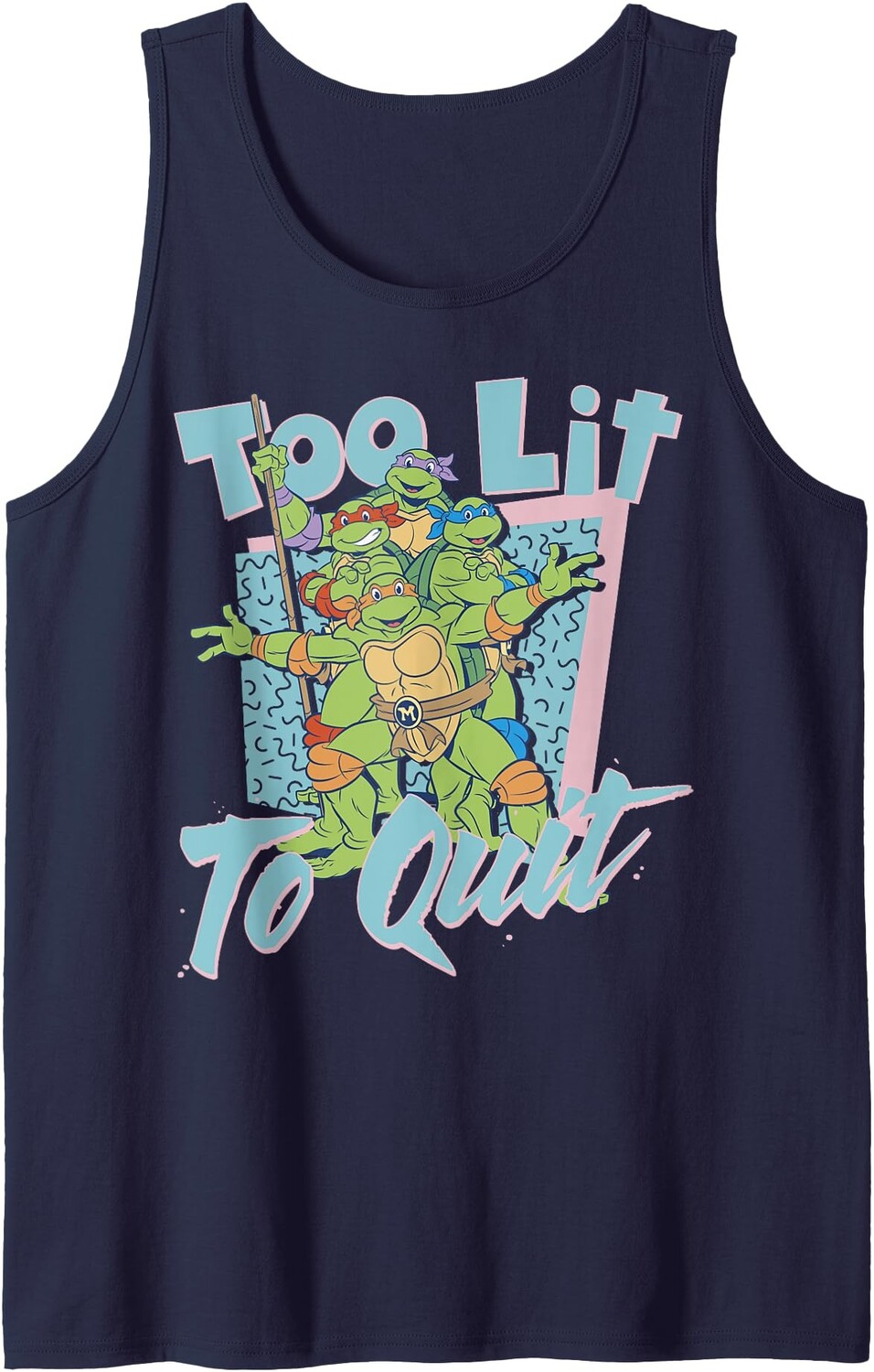 Мужская майка Nickelodeon Teenage Mutant Ninja Turtles Too Lit To Quit, темно-синий
Мужская майка Nickelodeon Teenage Mutant Ninja Turtles Too Lit To Quit, темно-синий