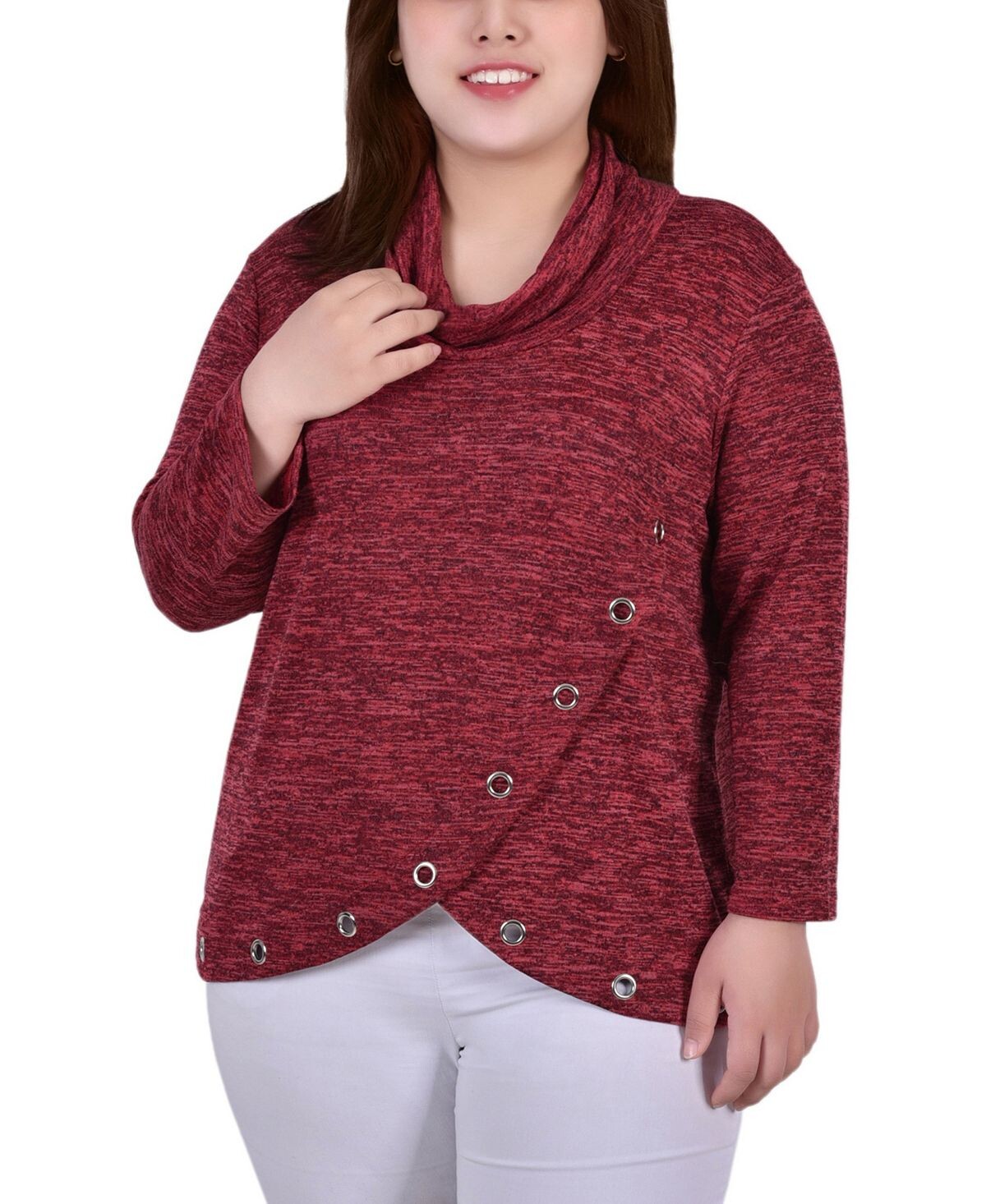 Плюс размер кроссовер с длинными рукавами и люверсами NY Collection, красный
Плюс размер кроссовер с длинными рукавами и люверсами NY Collection, красный