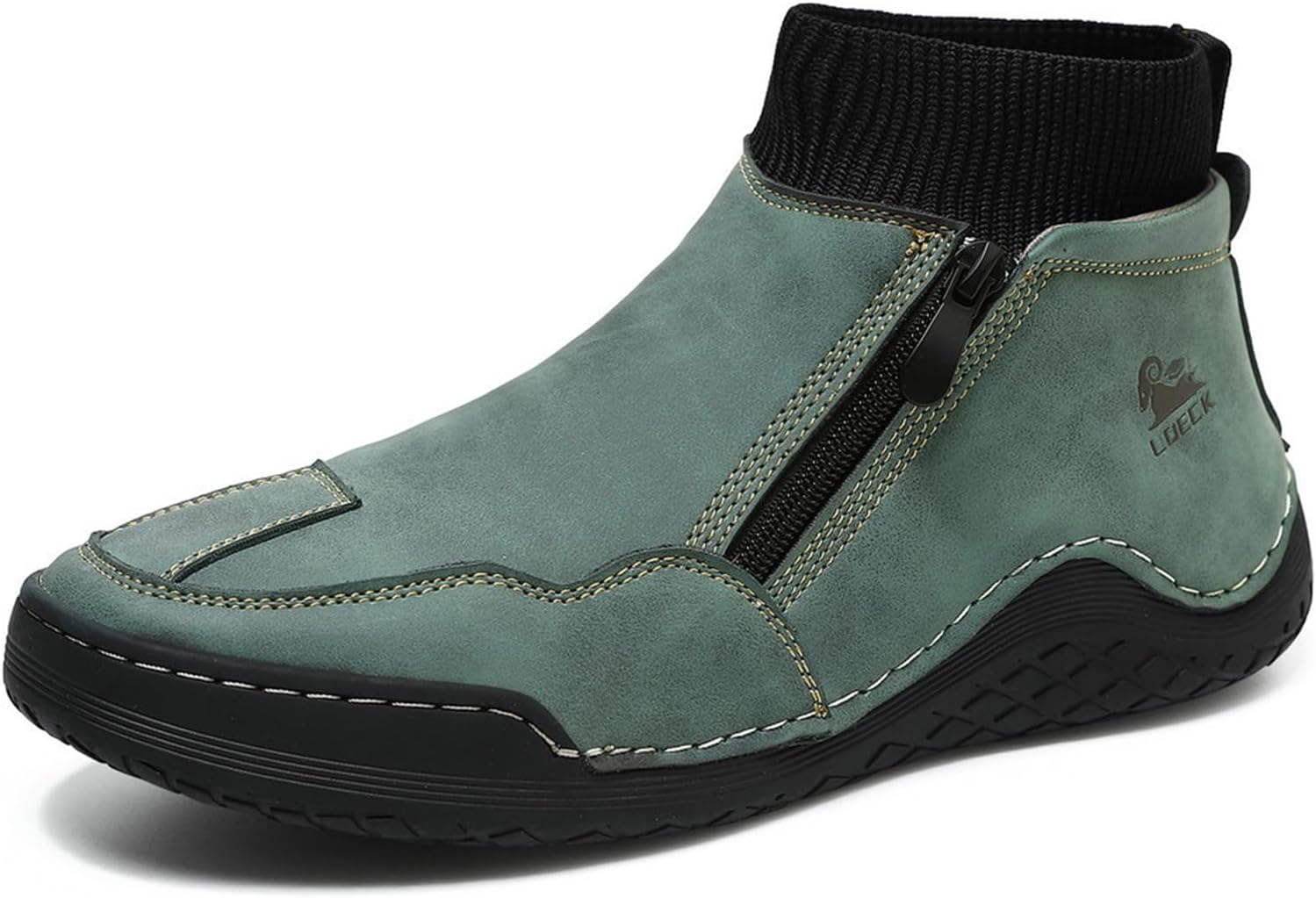 Мужские кожаные ботинки-чукка с эластичными манжетами, ручной работы, боковой молнией, модные водонепроницаемые высокие ботинки-лоферы, противоскользящие слипоны, обувь для вождения и ходьбы Letclocom, темно-зеленый
Мужские кожаные ботинки-чукка с эластичными манжетами, ручной работы, боковой молнией, модные водонепроницаемые высокие ботинки-лоферы, противоскользящие слипоны, обувь для вождения и ходьбы Letclocom, темно-зеленый