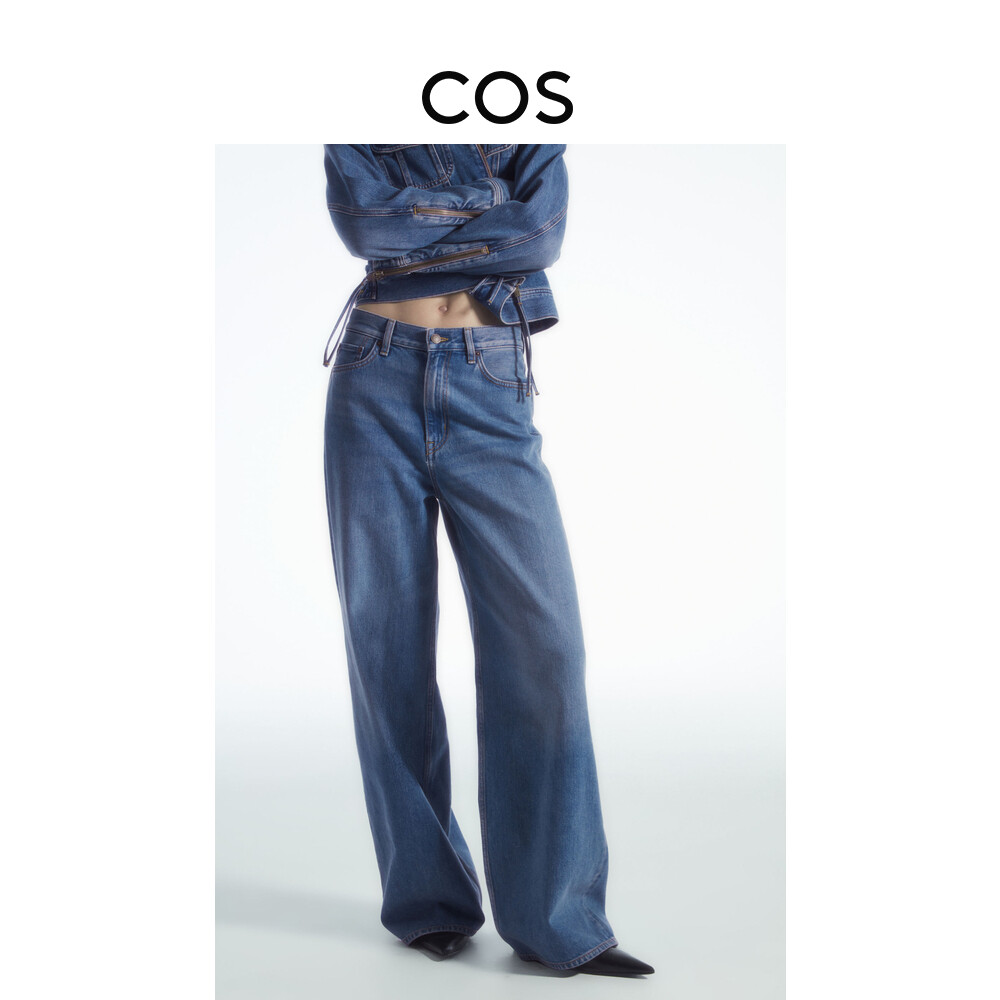 Прямые джинсы Cos с высокой талией, синий
Прямые джинсы Cos с высокой талией, синий