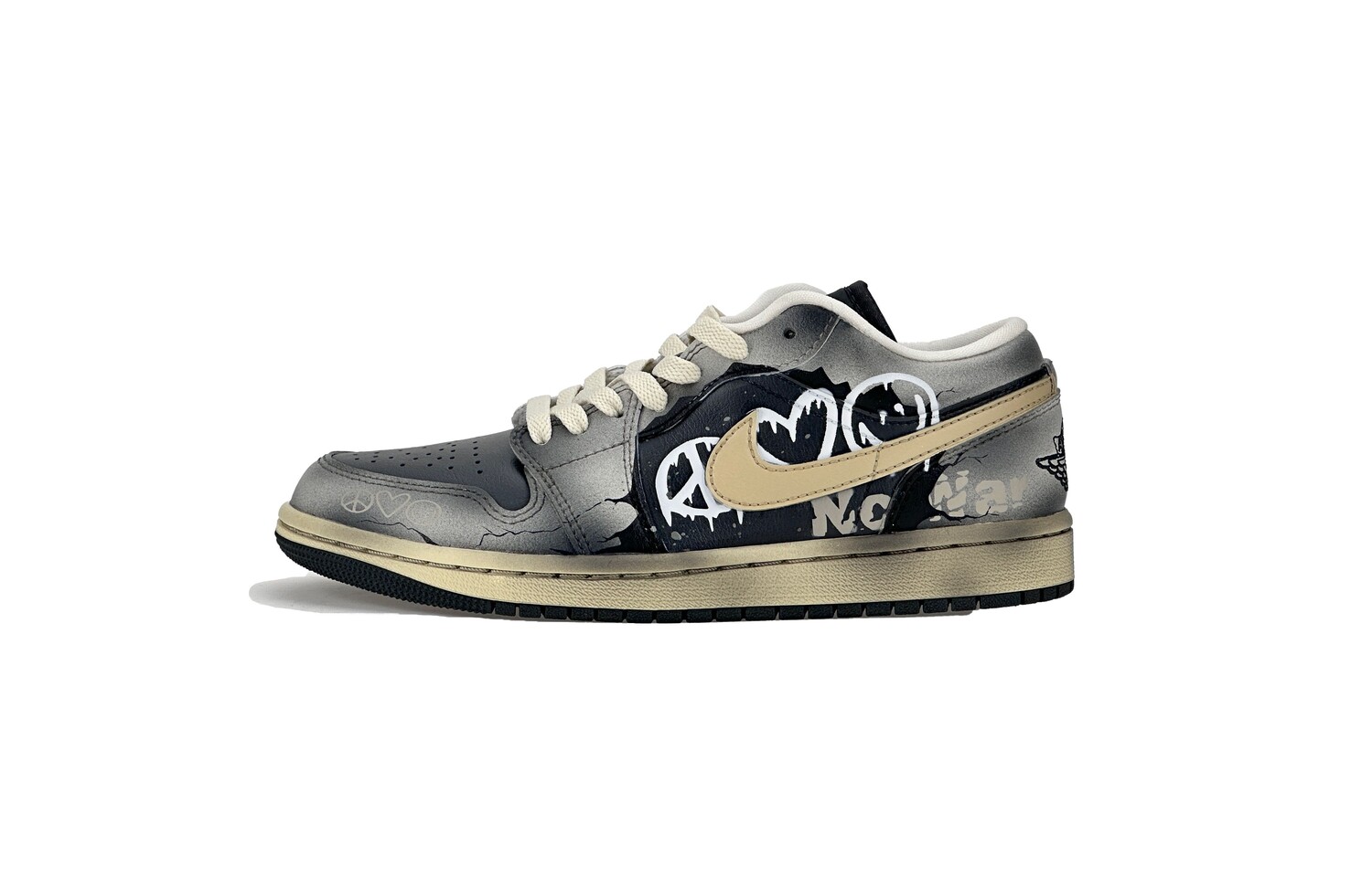 Кроссовки Air Jordan 1 Vintage Basketball Shoes Women's Low-top Gray, темно-серый
Кроссовки Air Jordan 1 Vintage Basketball Shoes Women's Low-top Gray, темно-серый
