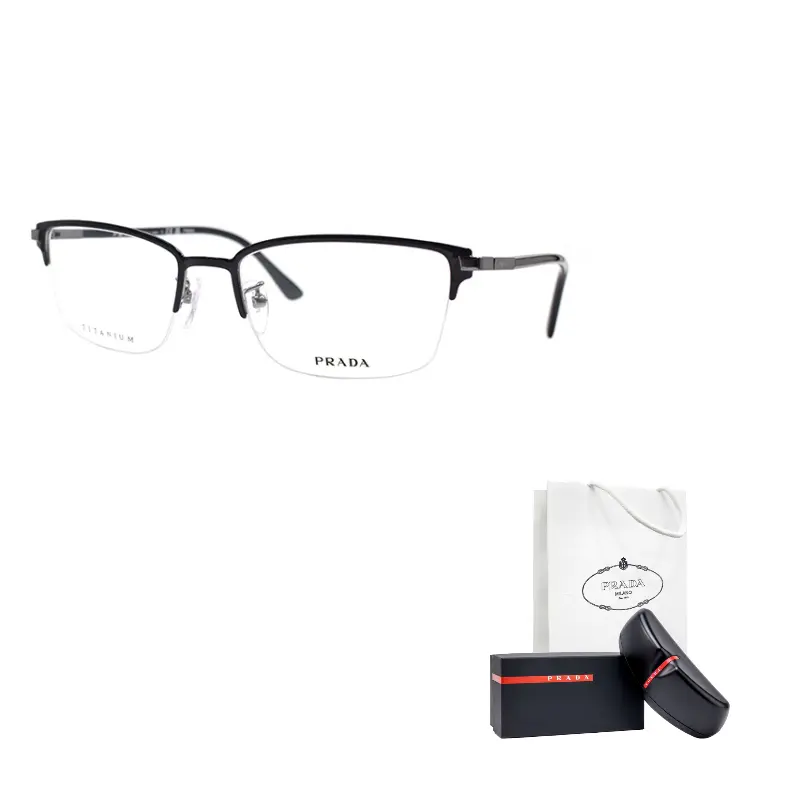 PRADA Чистый титан Овальные оправы для очков Мужские Black
PRADA Чистый титан Овальные оправы для очков Мужские Black