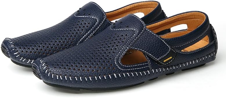 Мужские модные повседневные кожаные сандалии AQIXIDX, пляжные сандалии с закрытым носком, дышащие и удобные, обувь для свадеб и вечеринок, синий
Мужские модные повседневные кожаные сандалии AQIXIDX, пляжные сандалии с закрытым носком, дышащие и удобные, обувь для свадеб и вечеринок, синий