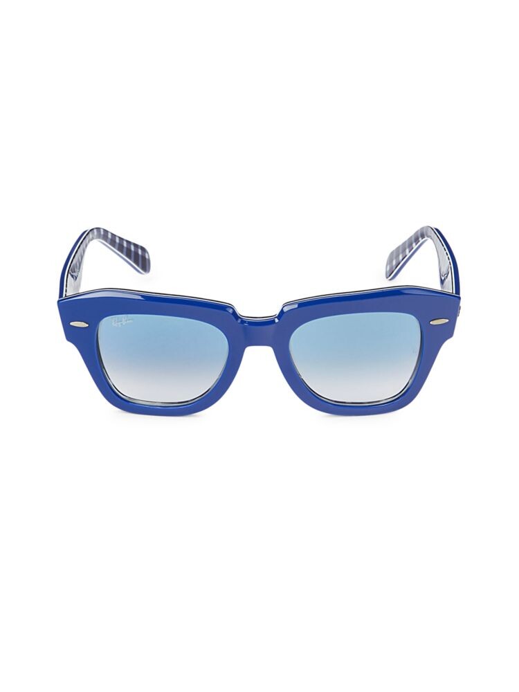 Квадратные солнцезащитные очки 49MM Ray-Ban, синий
Квадратные солнцезащитные очки 49MM Ray-Ban, синий