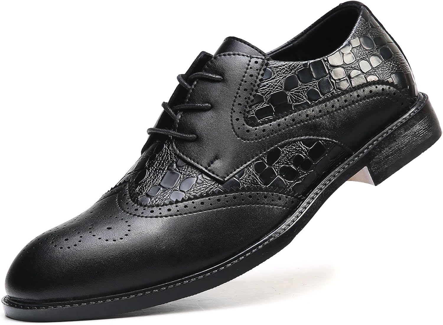 Мужские броги-оксфорды Ретро кожаные классические туфли с цельным носком и крыльями, шнуровка, заостренный носок, невысокий каблук, деловые дерби для работы, свадьбы и вечеринок Melgonmg, черный
Мужские броги-оксфорды Ретро кожаные классические туфли с цельным носком и крыльями, шнуровка, заостренный носок, невысокий каблук, деловые дерби для работы, свадьбы и вечеринок Melgonmg, черный