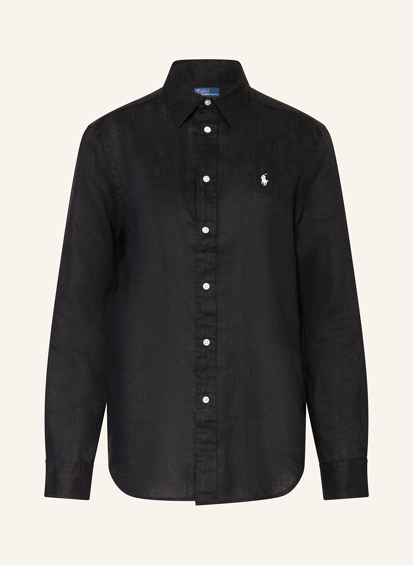 Льняная блузка-рубашка Polo Ralph Lauren, черный
Льняная блузка-рубашка Polo Ralph Lauren, черный