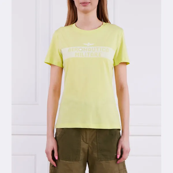 Облегающая футболка Aeronautica Militare, зеленый 
Облегающая футболка Aeronautica Militare, зеленый