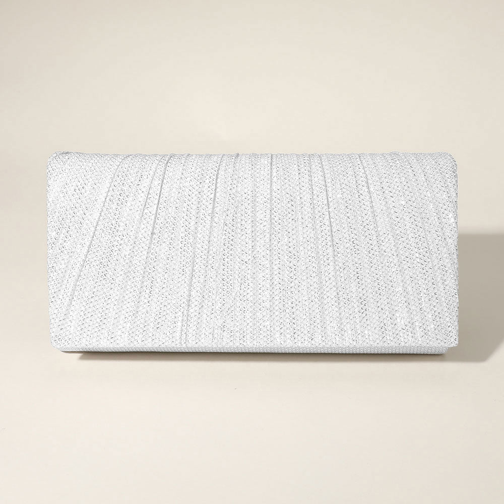 Складчатая блестящая вечерняя сумочка-клатч через плечо FASHNZFAB
Складчатая блестящая вечерняя сумочка-клатч через плечо FASHNZFAB