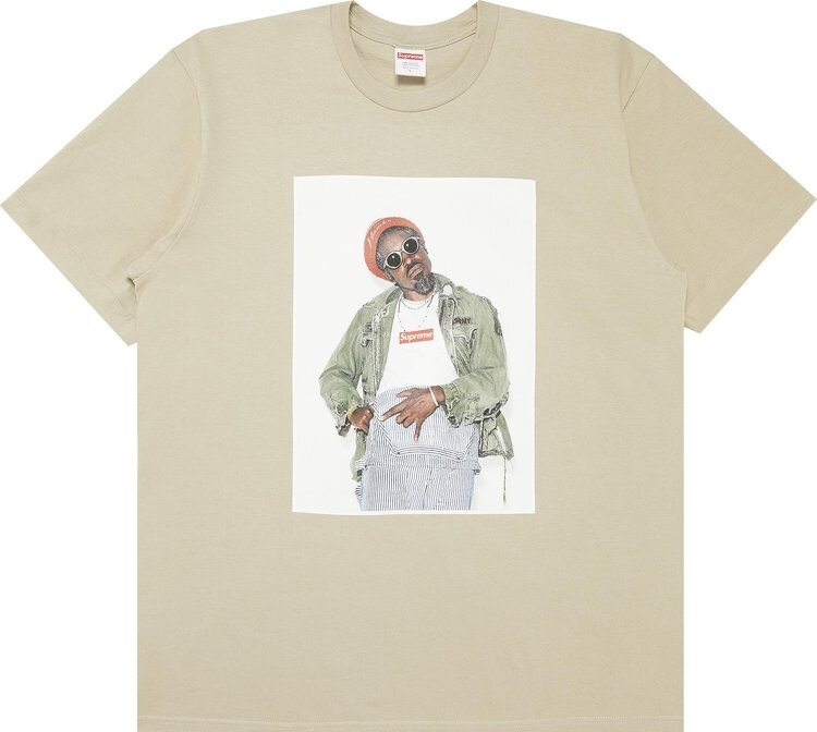 Футболка Supreme André 3000 Tee 'Stone', загар, Серый, Футболка Supreme André 3000 Tee 'Stone', загар
Футболка Supreme André 3000 Tee 'Stone', загар, Серый, Футболка Supreme André 3000 Tee 'Stone', загар