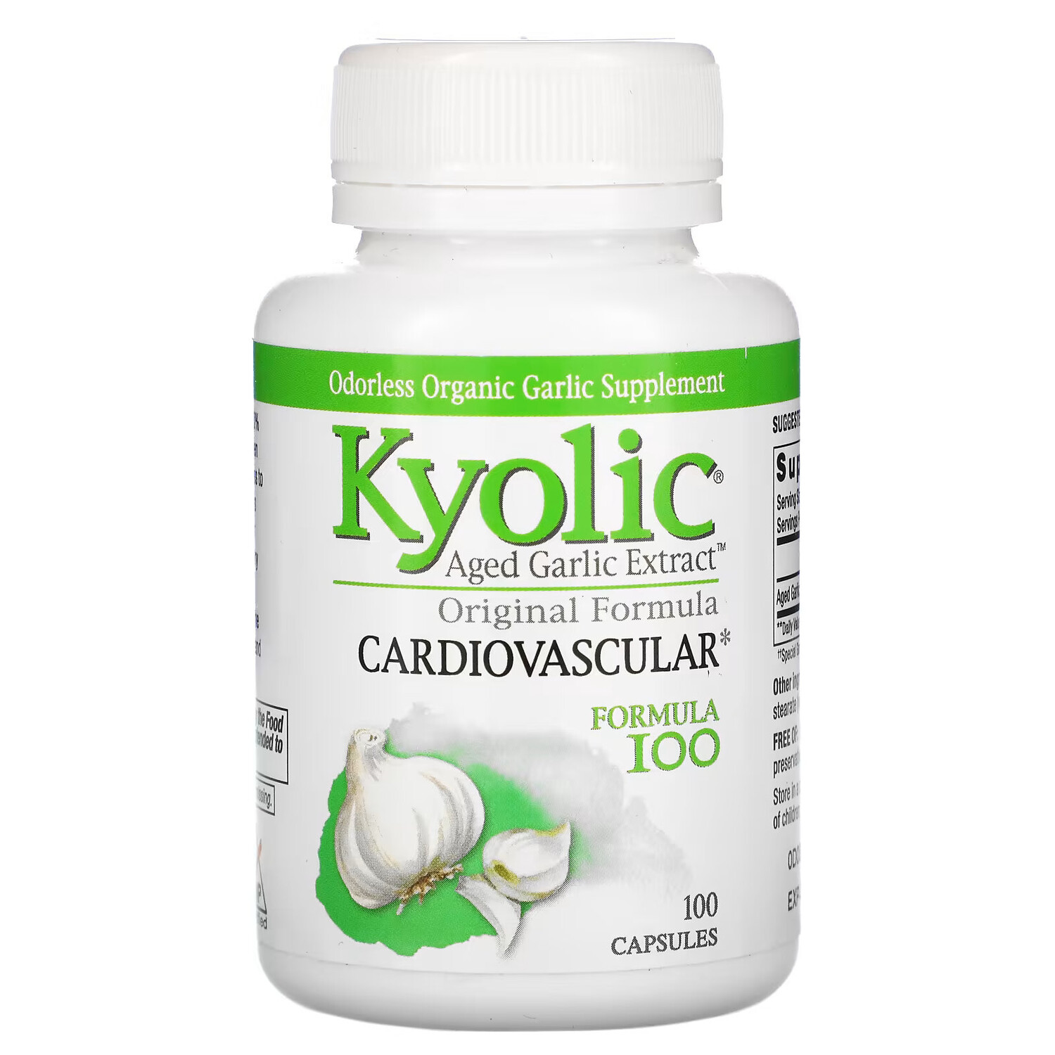 Kyolic, Aged Garlic Extract, выдержанный чесночный экстракт, для сердечно-сосудистой системы, оригинальный состав, 100 капсул
Kyolic, Aged Garlic Extract, выдержанный чесночный экстракт, для сердечно-сосудистой системы, оригинальный состав, 100 капсул