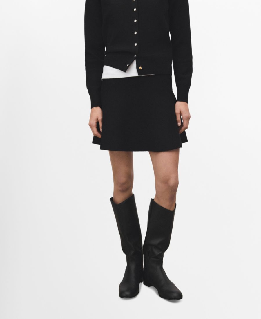 Женская расклешенная вязаная юбка MANGO, Black
Женская расклешенная вязаная юбка MANGO, Black