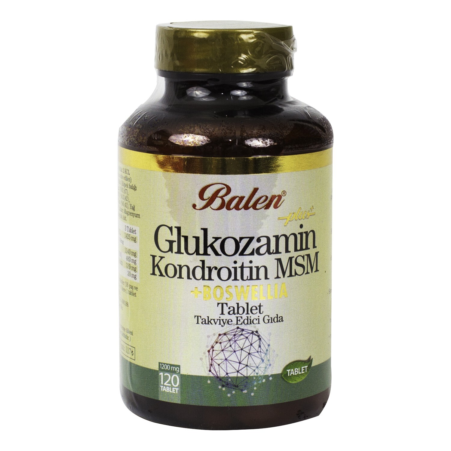 Активная добавка глюкозамин Balen Chondroitin Msm Boswellia, 120 капсул, 1200 мг
Активная добавка глюкозамин Balen Chondroitin Msm Boswellia, 120 капсул, 1200 мг