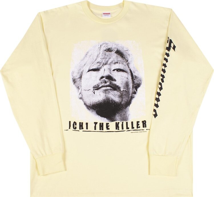 Лонгслив Supreme Ichi The Killer Long-Sleeve Tee 'Pale Yellow', желтый
Лонгслив Supreme Ichi The Killer Long-Sleeve Tee 'Pale Yellow', желтый